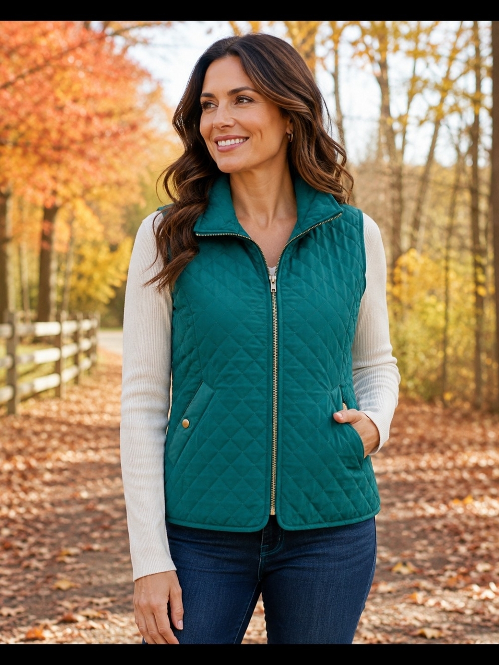 Christopher And Banks Quilted Vest